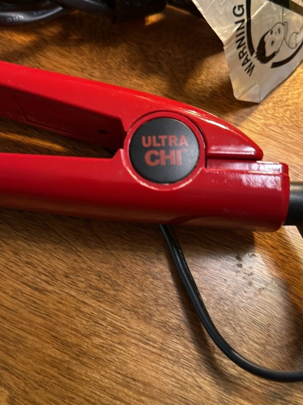 ULTRA CHI Red Ceramic Mini Flat Iron for Women - Compact Styling
